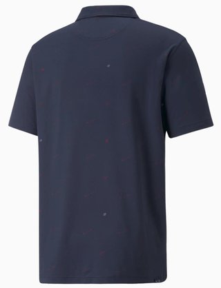 Puma Cloudspun Love Golf męskie polo, granatowe