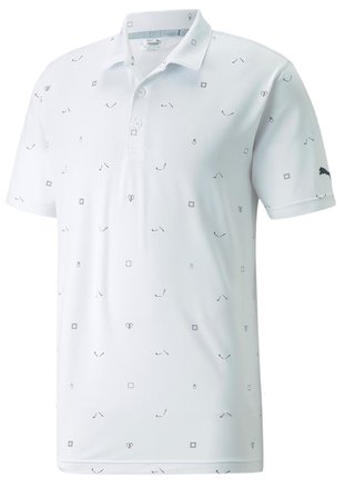 Puma Cloudspun H8 męskie polo, białe