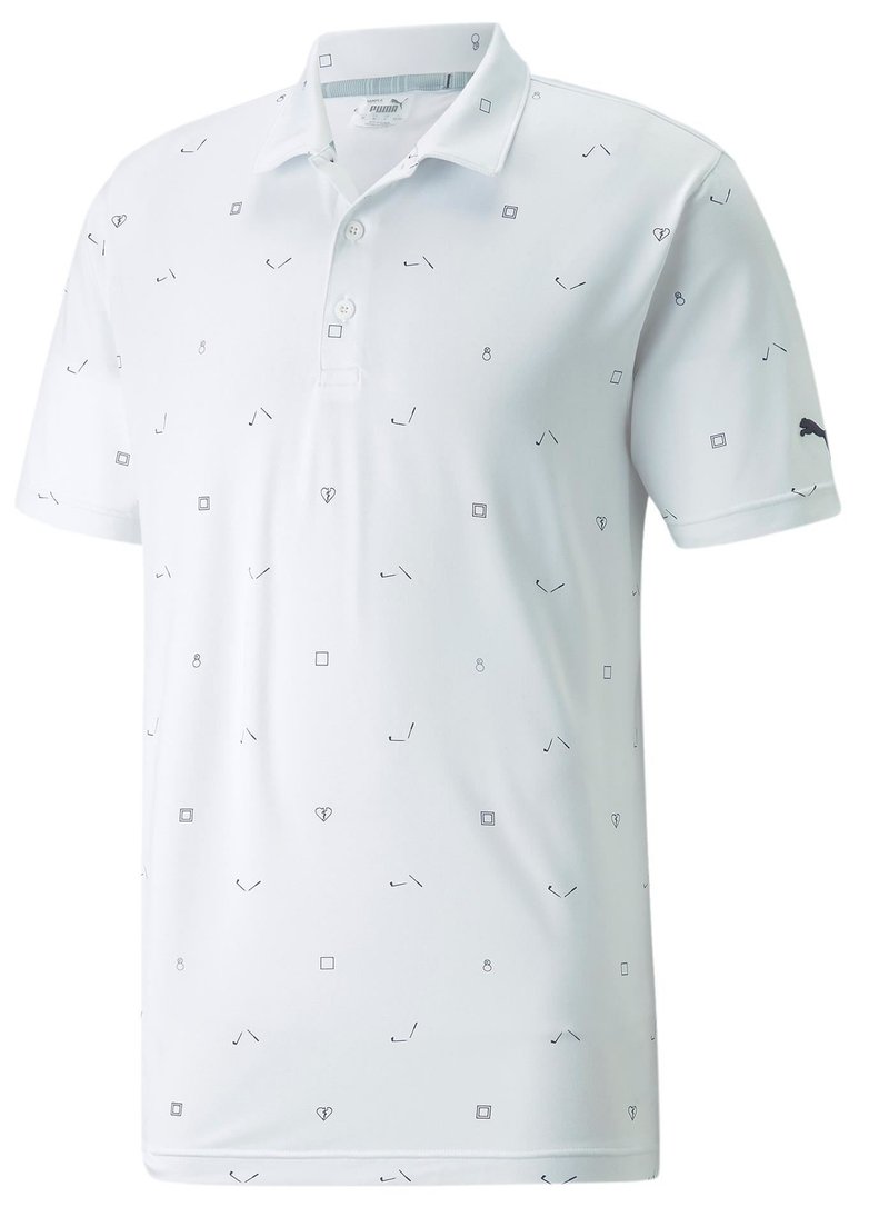 Puma Cloudspun H8 męskie polo, białe