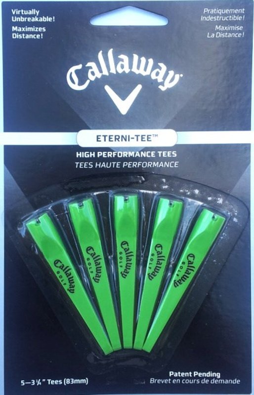 Callaway Eterni-Tee plastikowe tee, zielone, 5 sztuk