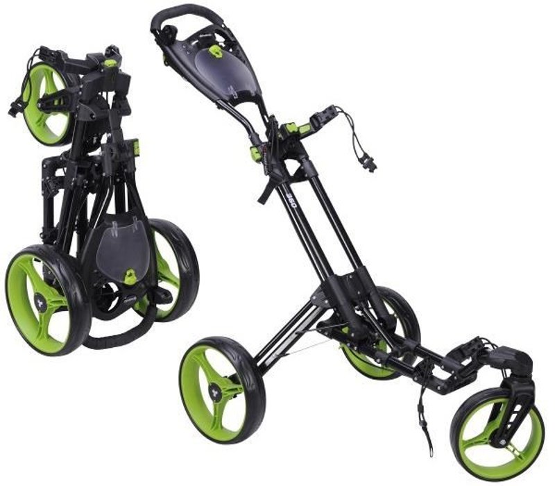 Fast Fold 360 trolley, black/green, 3-wheel