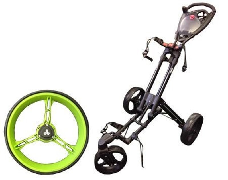 Fast Fold 360 trolley, black/green, 3-wheel