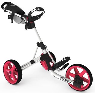 Clicgear 3.5+ wózek golfowy, arctic white/pink