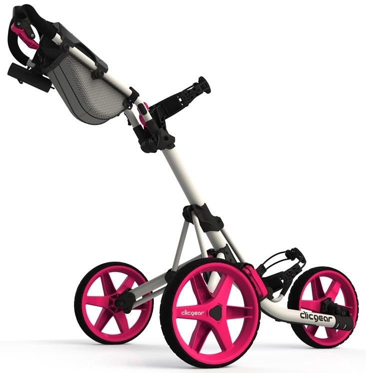 Clicgear 3.5+ wózek golfowy, arctic white/pink