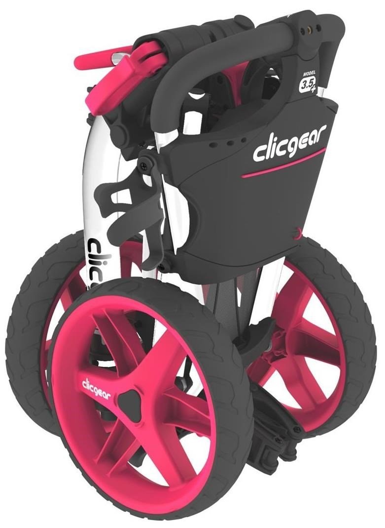 Clicgear 3.5+ wózek golfowy, arctic white/pink