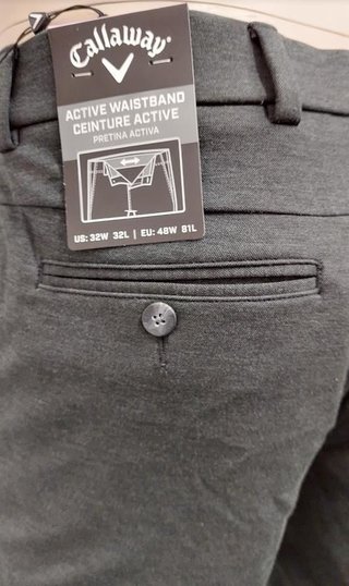Callaway Chev spodnie męskie, ciemno szare