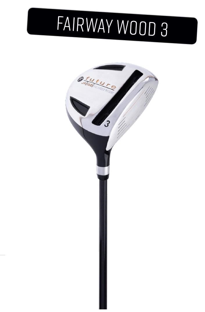 Spalding Future Junior golfowy zestaw dziecięcy, 120-130 cm, czerwony