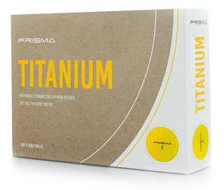 Masters Prisma Titanium piłki golfowe, żółte