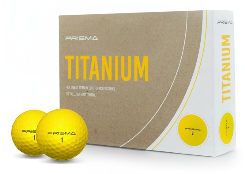 Masters Golf Prisma Titanium piłki golfowe (12 piłek), żółte