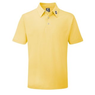 FootJoy Stretch Pique Solid Athletic Fit męskie polo, żółte