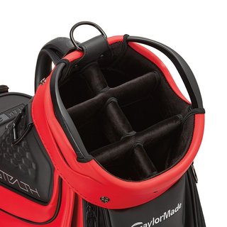 TaylorMade Tour 9.5" Stealth staff bag, czerwono/czarny
