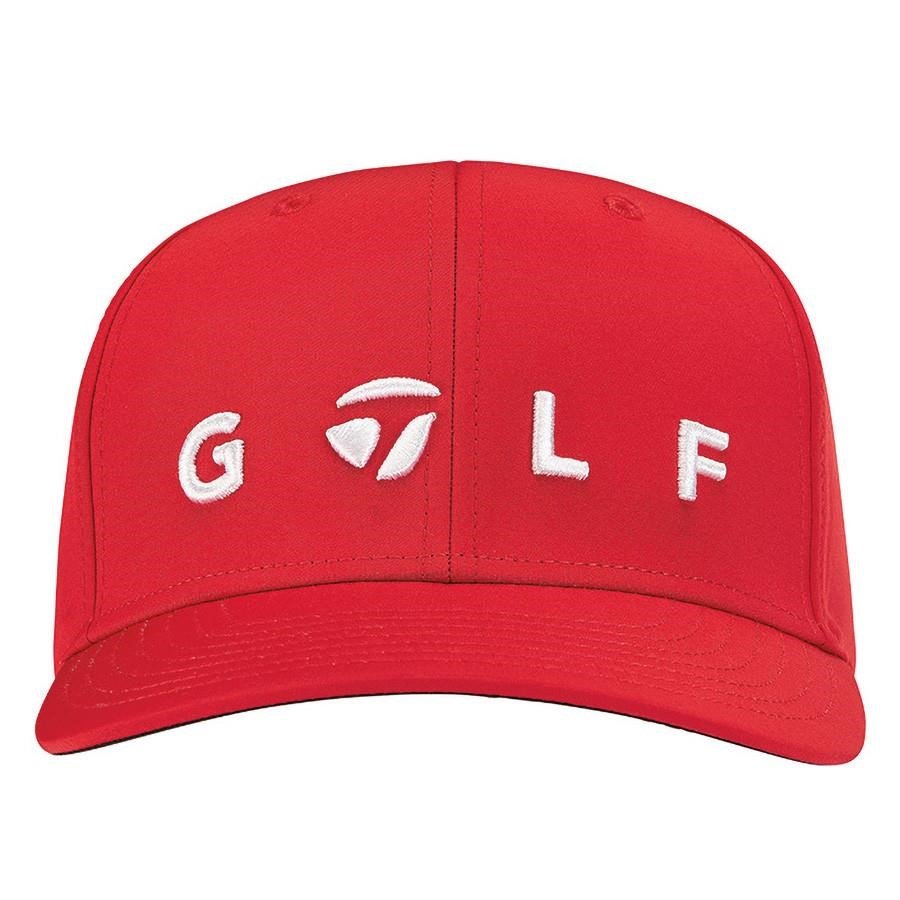 TaylorMade Lifestyle Golf Logo męska czapka z daszkiem, czerwona