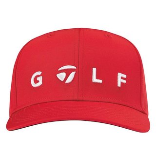 TaylorMade Lifestyle Golf Logo męska czapka z daszkiem, czerwona