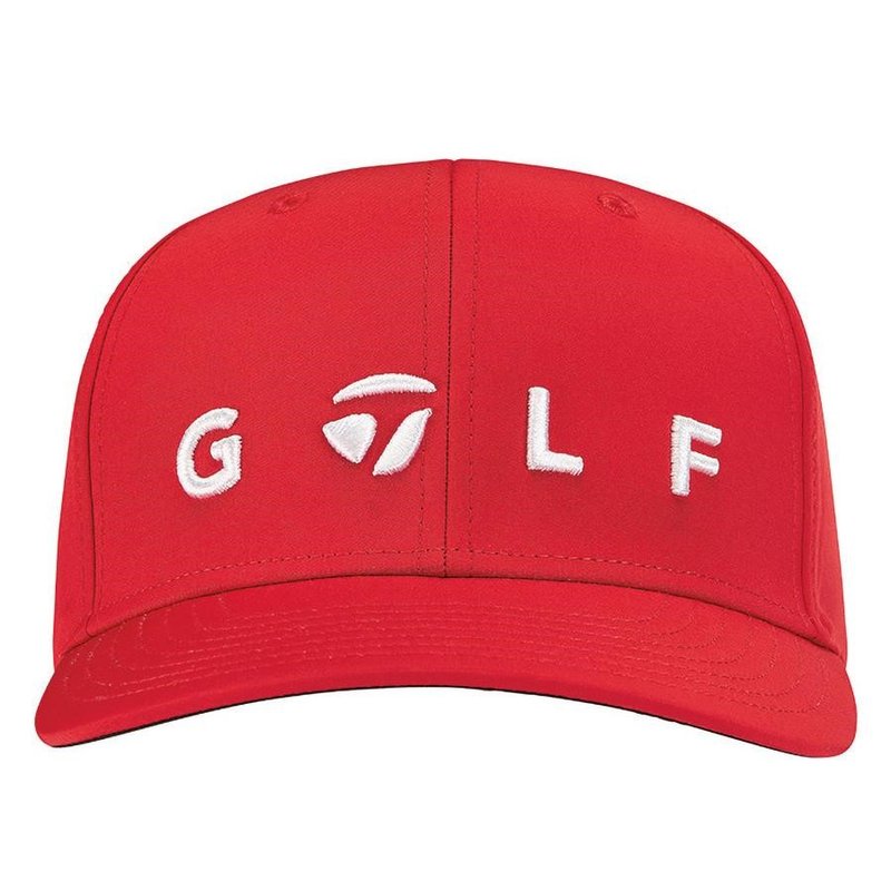 TaylorMade Lifestyle Golf Logo męska czapka z daszkiem, czerwona