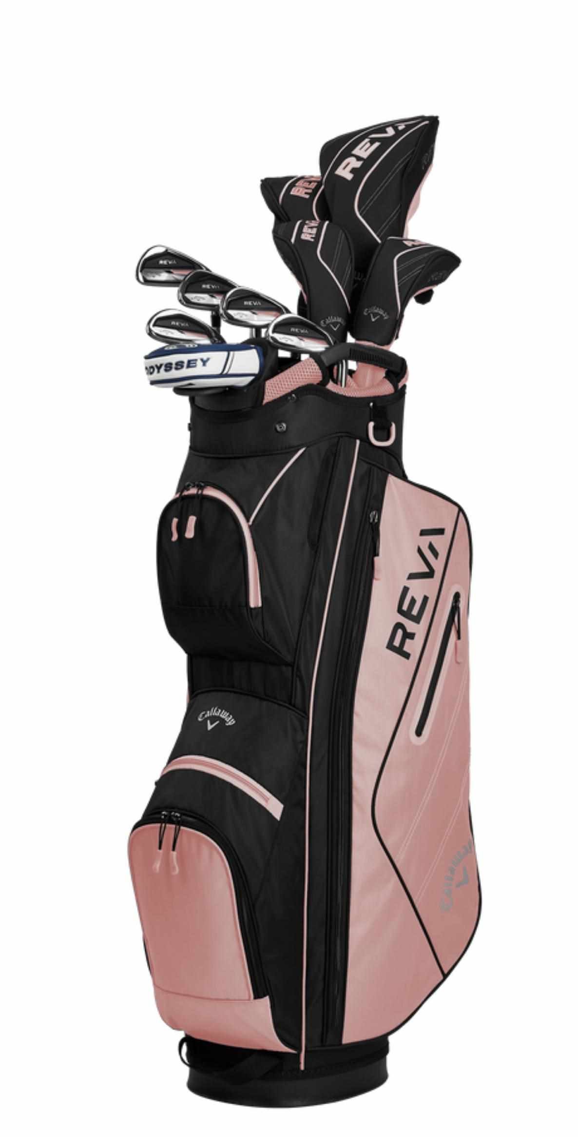 Callaway Reva 11PC Rose Gold damski zestaw golfowy, prawy