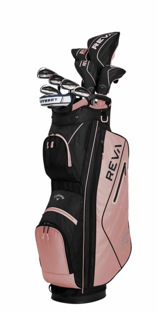Callaway Reva 11PC Rose Gold damski zestaw golfowy, prawy
