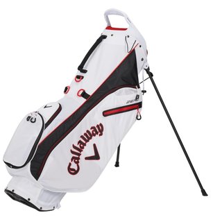 Callaway Hyperlite Zero Double Strap stand bag, biało/czarno/czerwony