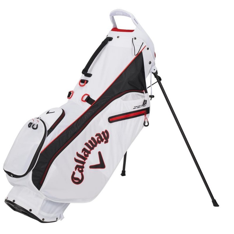 Callaway Hyperlite Zero Double Strap stand bag, biało/czarno/czerwony