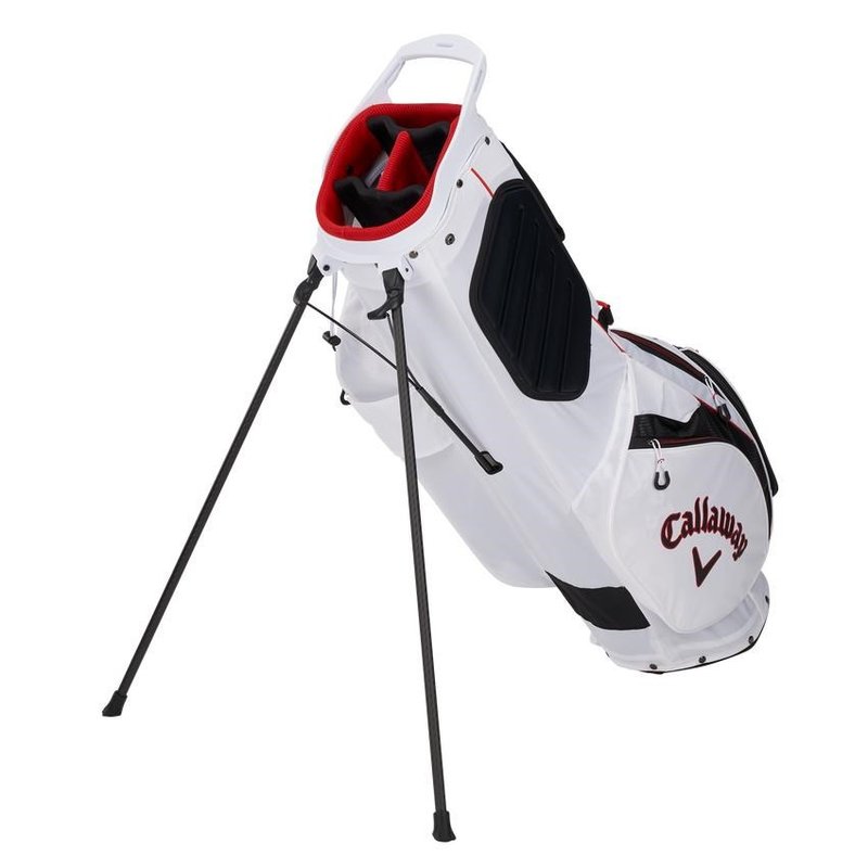 Callaway Hyperlite Zero Double Strap stand bag, biało/czarno/czerwony