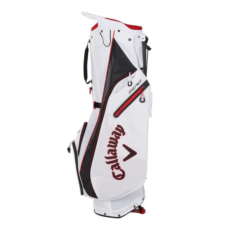 Callaway Hyperlite Zero Double Strap stand bag, biało/czarno/czerwony