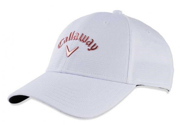 Callaway Liquid Metal damska czapka z daszkiem, biała/rose gold