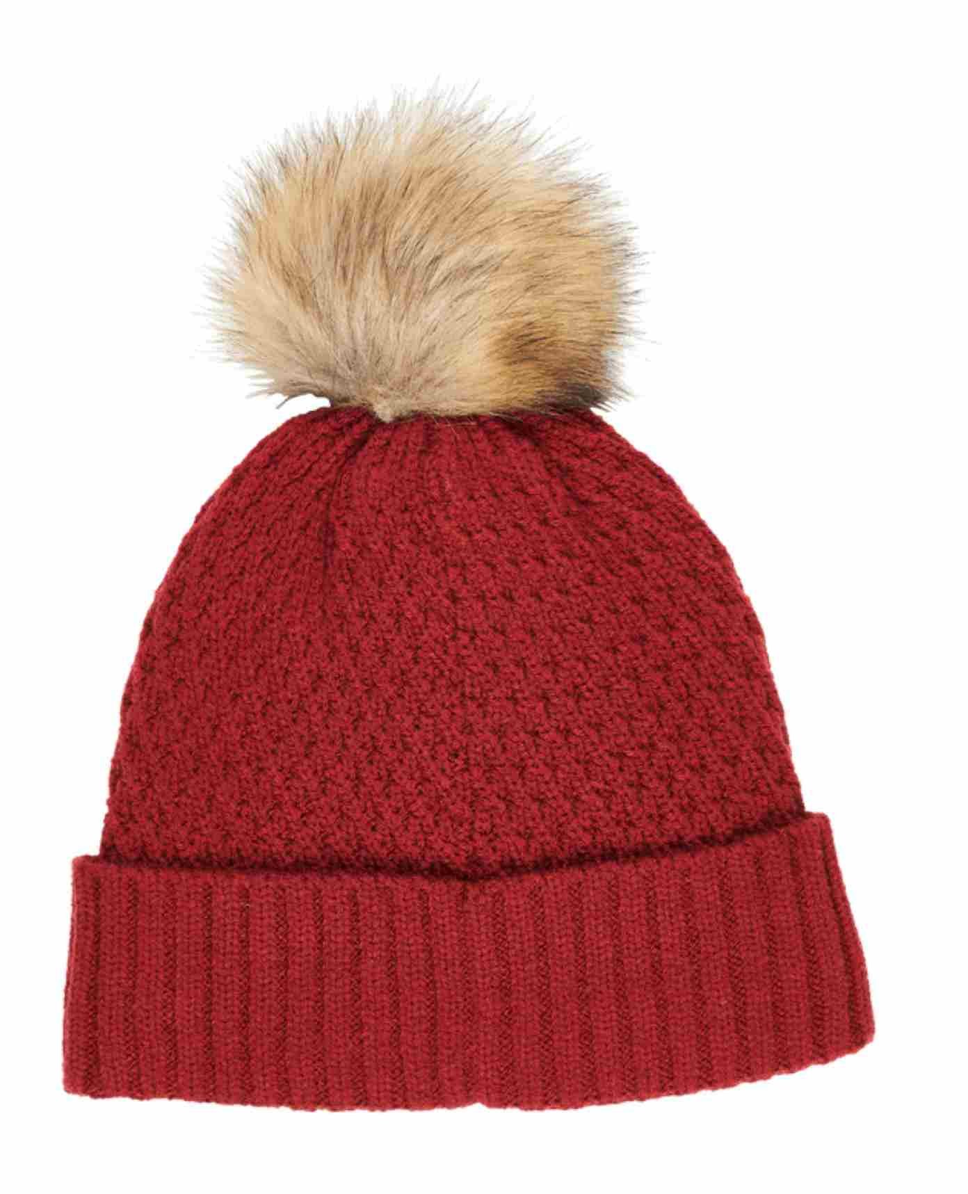 Callaway Pom Pom Beanie damska czapka zimowa, czerwona