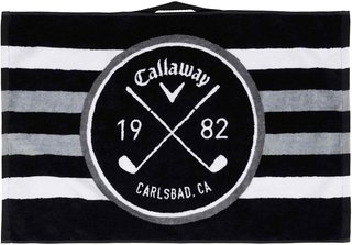 Callaway Cart golfowy ręcznik, biało/czarno/szary