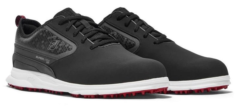 FootJoy Superlites XP męskie buty golfowe, czarno/biało/czerwone