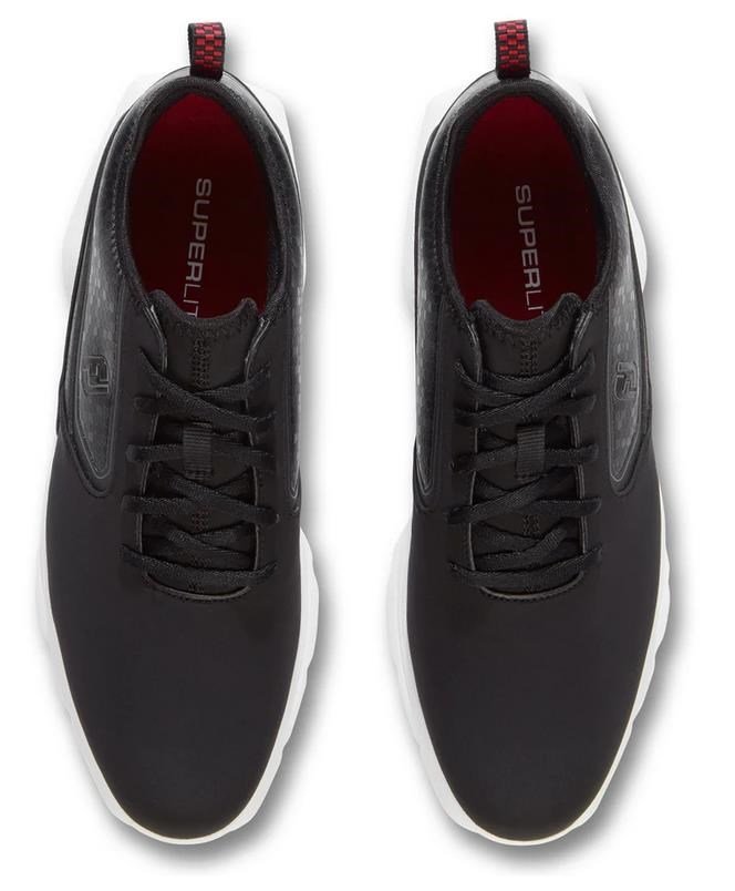 FootJoy Superlites XP męskie buty golfowe, czarno/biało/czerwone