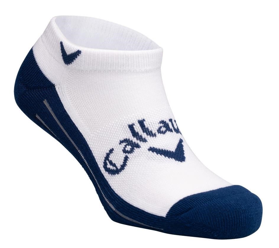 Callaway Tour Opti-Dri Low Cut męskie skarpetki, biało/granatowe, 1 para