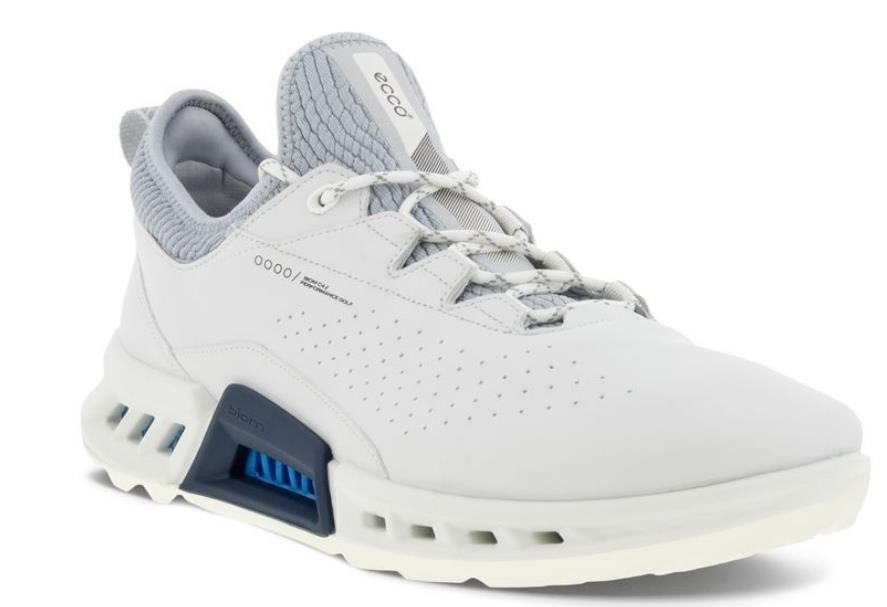 Ecco Biom C4 męskie buty golfowe, biało/szare