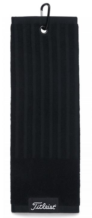 Titleist Trifold Cart ręcznik golfowy, czarny