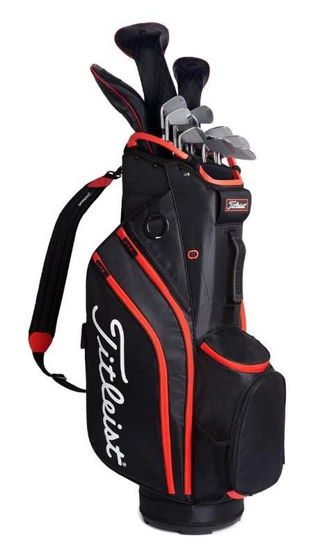 Titleist Cart 14 cart bag, czarny/czarny/czerwony