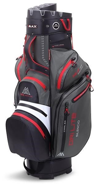 Big Max Dri Lite Silencio 2 cart bag, szaro/biało/czarno/czerwony