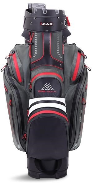 Big Max Dri Lite Silencio 2 cart bag, szaro/biało/czarno/czerwony