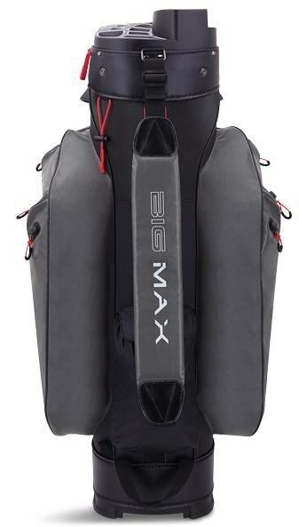 Big Max Dri Lite Silencio 2 cart bag, szaro/biało/czarno/czerwony