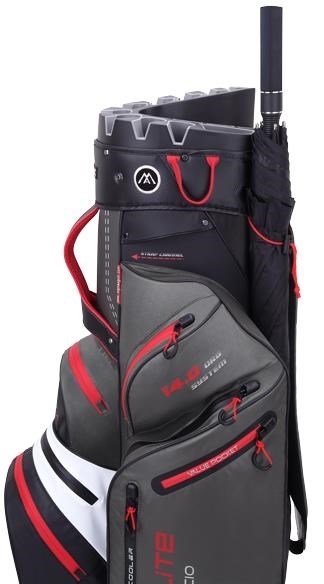 Big Max Dri Lite Silencio 2 cart bag, szaro/biało/czarno/czerwony