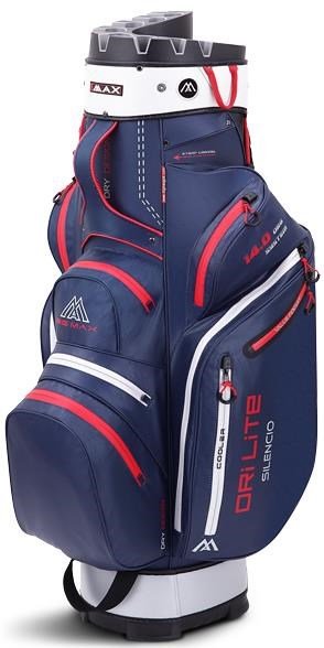 Big Max Dri Lite Silencio 2 cart bag, granatowo/srebrno/czerwony