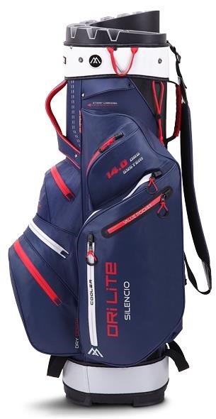 Big Max Dri Lite Silencio 2 cart bag, granatowo/srebrno/czerwony