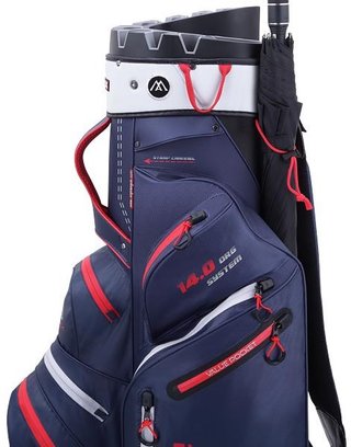 Big Max Dri Lite Silencio 2 cart bag, granatowo/srebrno/czerwony