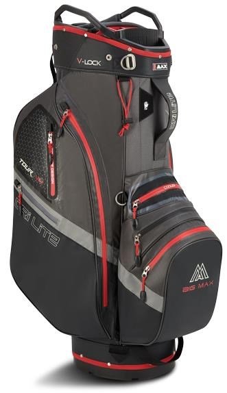 Big Max Dri Lite V-4 cart bag, szaro/czarno/czerwony