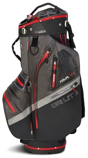 Big Max Dri Lite V-4 cart bag, szaro/czarno/czerwony