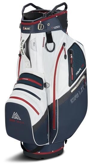Big Max Dri Lite V-4 cart bag, blueberry/white/merlot