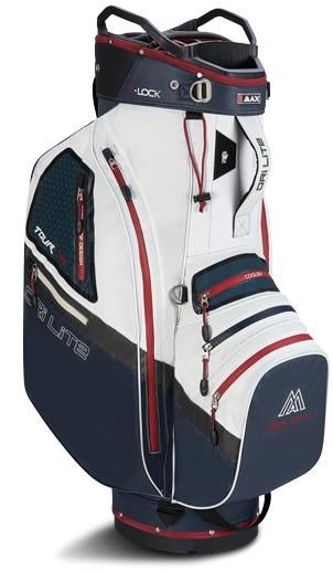 Big Max Dri Lite V-4 cart bag, blueberry/white/merlot