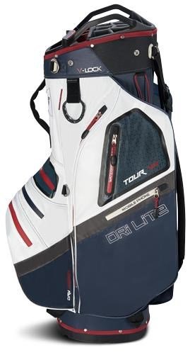 Big Max Dri Lite V-4 cart bag, blueberry/white/merlot