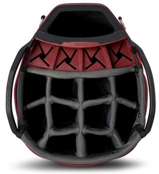 Big Max Dri Lite V-4 cart bag, blueberry/white/merlot