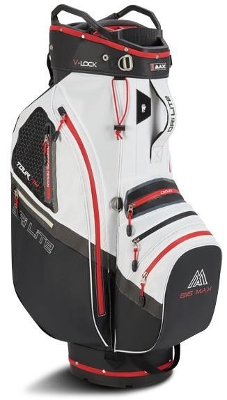 Big Max Dri Lite V-4 cart bag, czarno/biało/czerwony