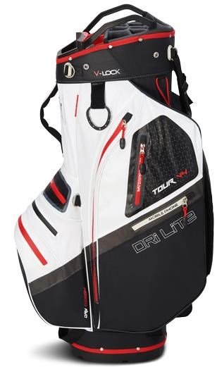 Big Max Dri Lite V-4 cart bag, czarno/biało/czerwony
