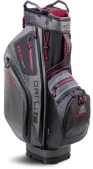 Big Max Dri Lite Tour cart bag, czarno/szaro/czerwony