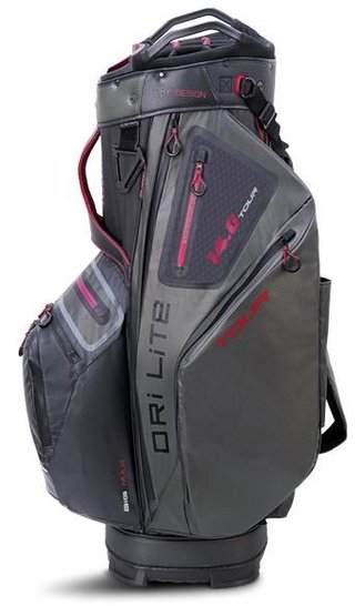 Big Max Dri Lite Tour cart bag, czarno/szaro/czerwony